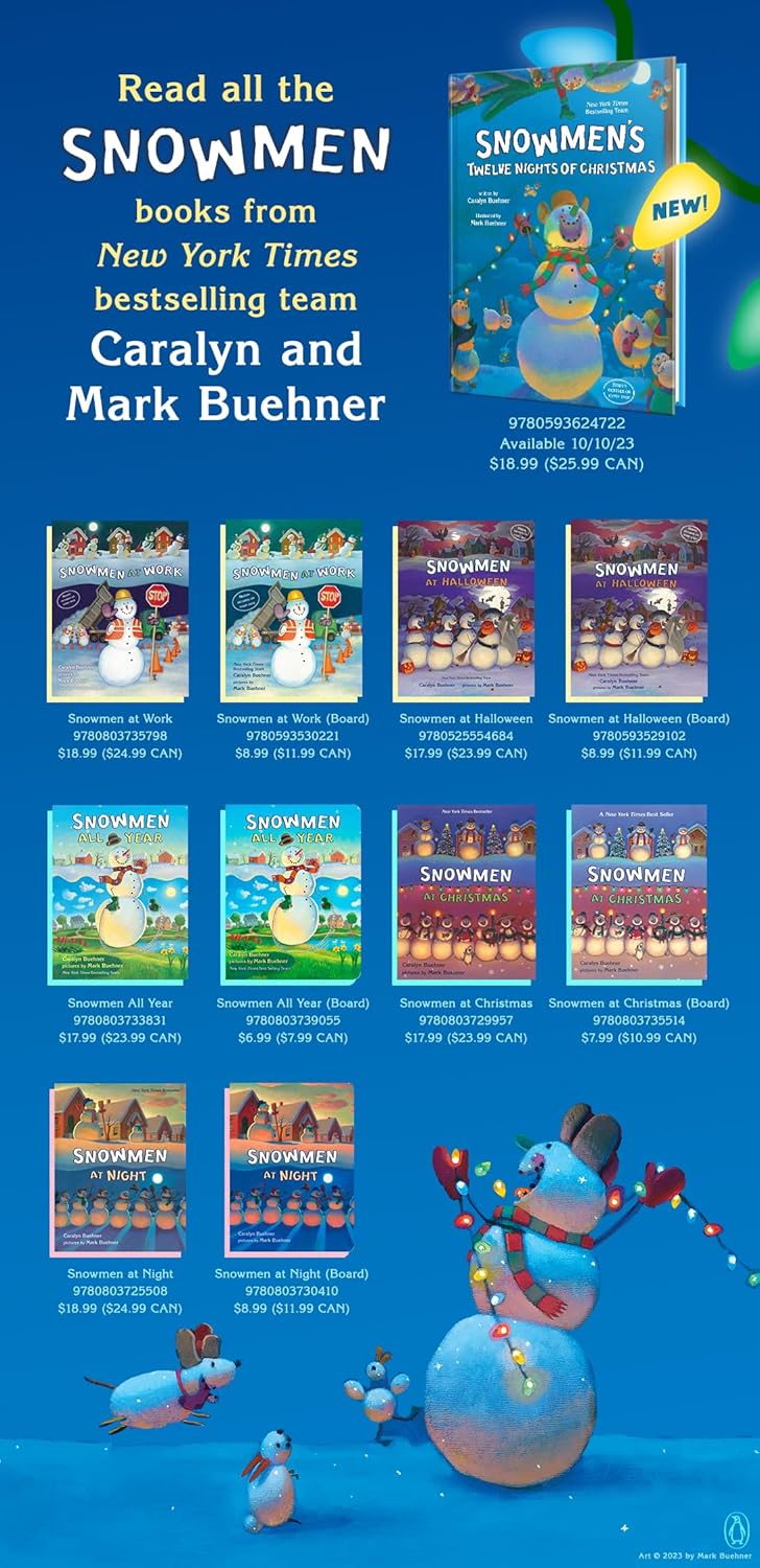 Snowmen's Twelve Nights of Christmas-Board Book