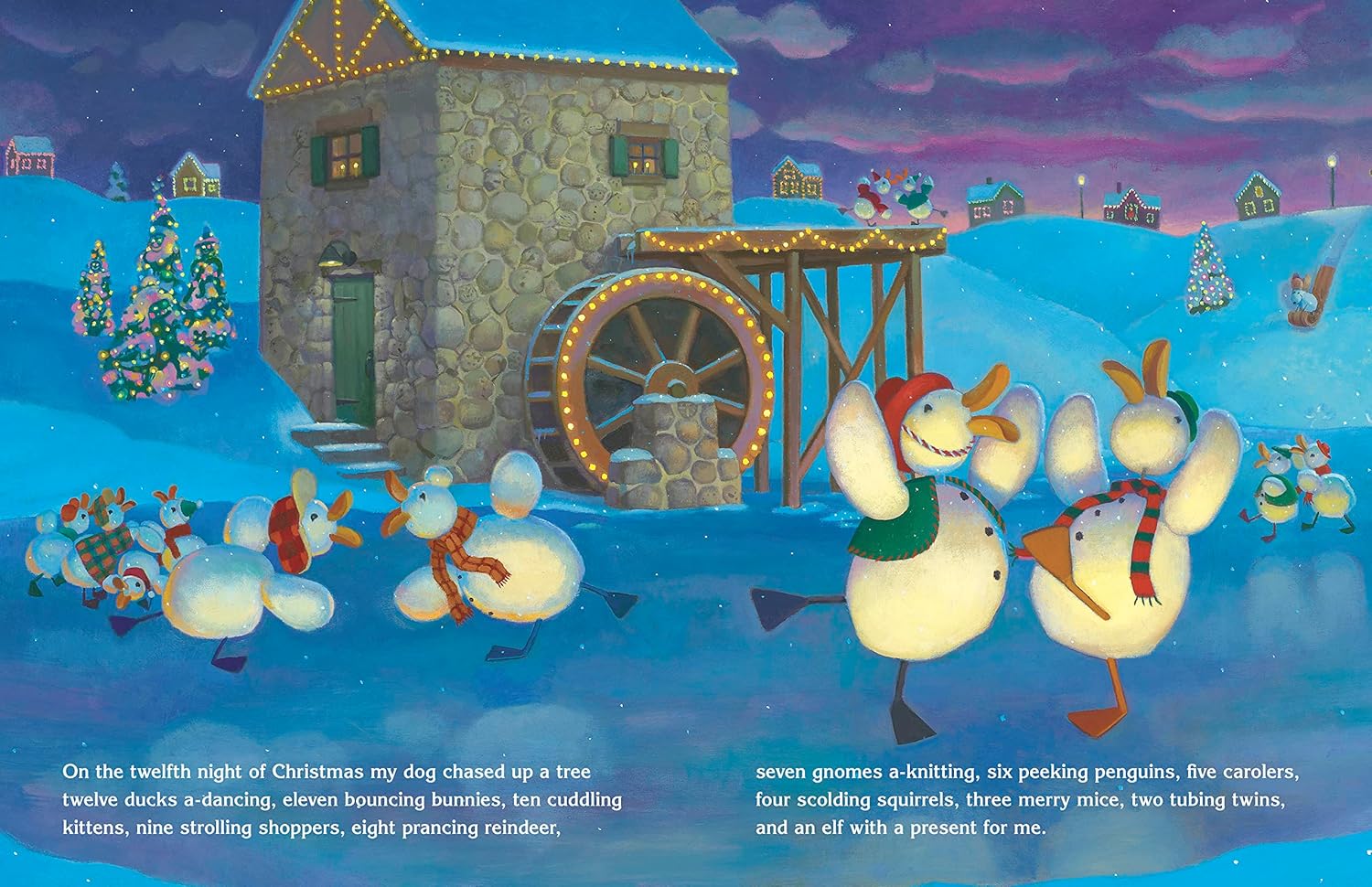 Snowmen's Twelve Nights of Christmas-Board Book