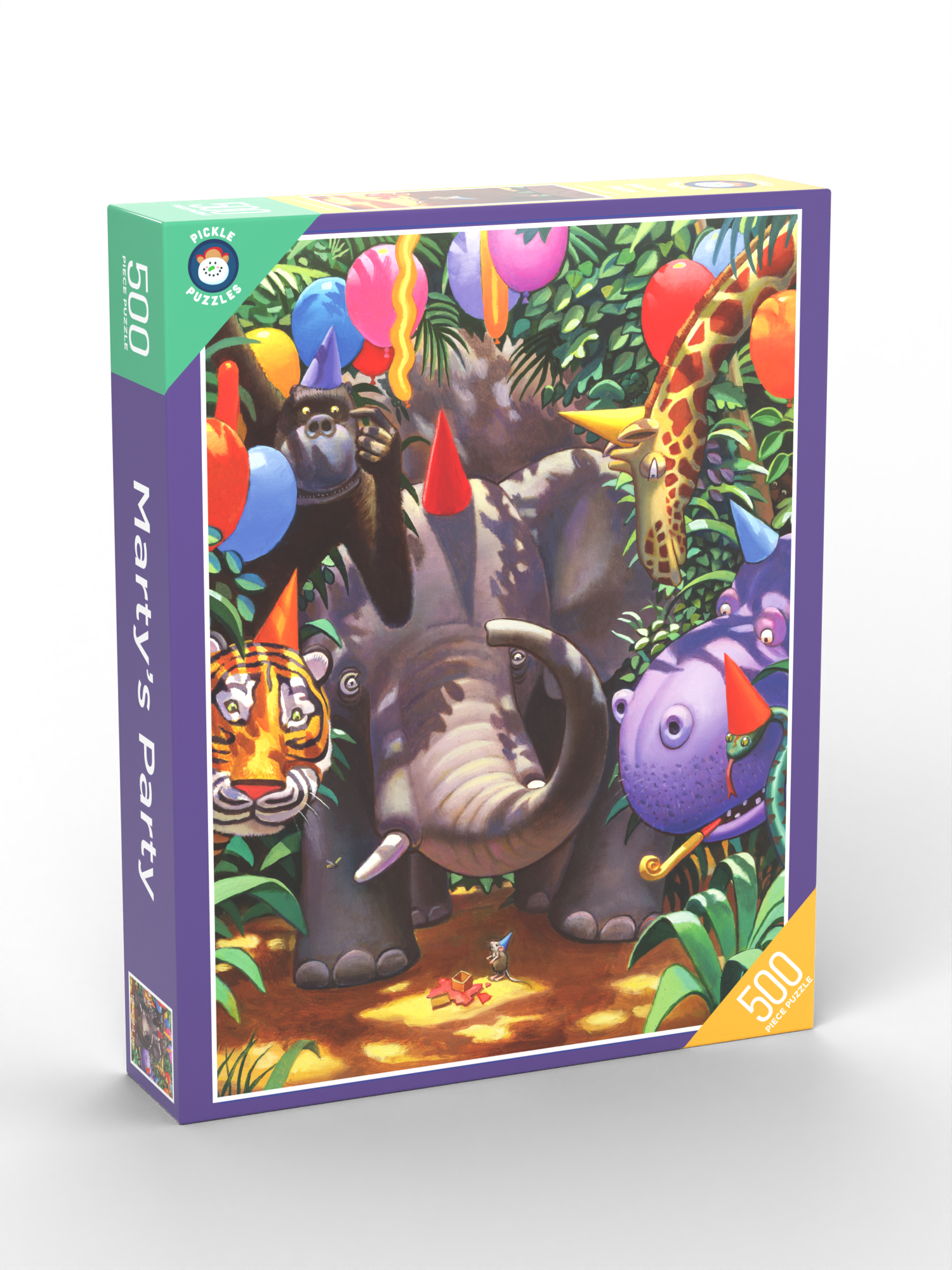 Marty's Party 500-piece puzzle box, front view